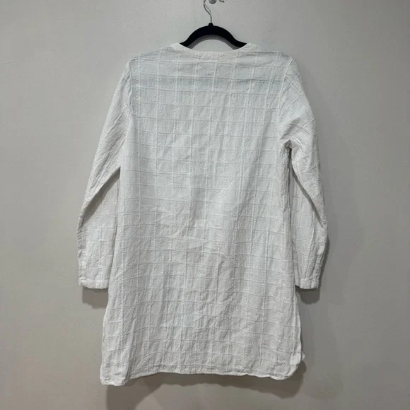 J. Jill cotton/linen button down tunic Medium - Picture 2 of 6